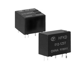 宏發(fā)電聲 超小型雙汽車(chē)?yán)^電器 HFKD