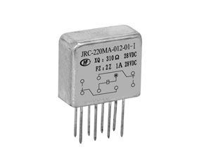 宏發(fā)電聲 1/6晶體罩兩組轉換觸點密封電磁繼電器 JRC-220MA