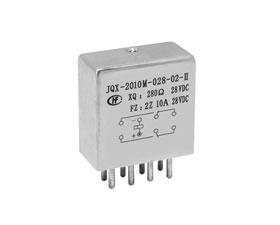 宏發(fā)電聲 1/2立方英寸兩組轉(zhuǎn)換觸點密封電磁繼電器JQX-2010M