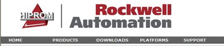 Hiprom被吞并后，公司網(wǎng)站頂部Logo右側(cè)添上更大字體的Rockwell Automation