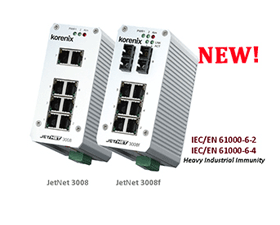 Korenix JetNet 3008系列以太網(wǎng)交換機升級上市